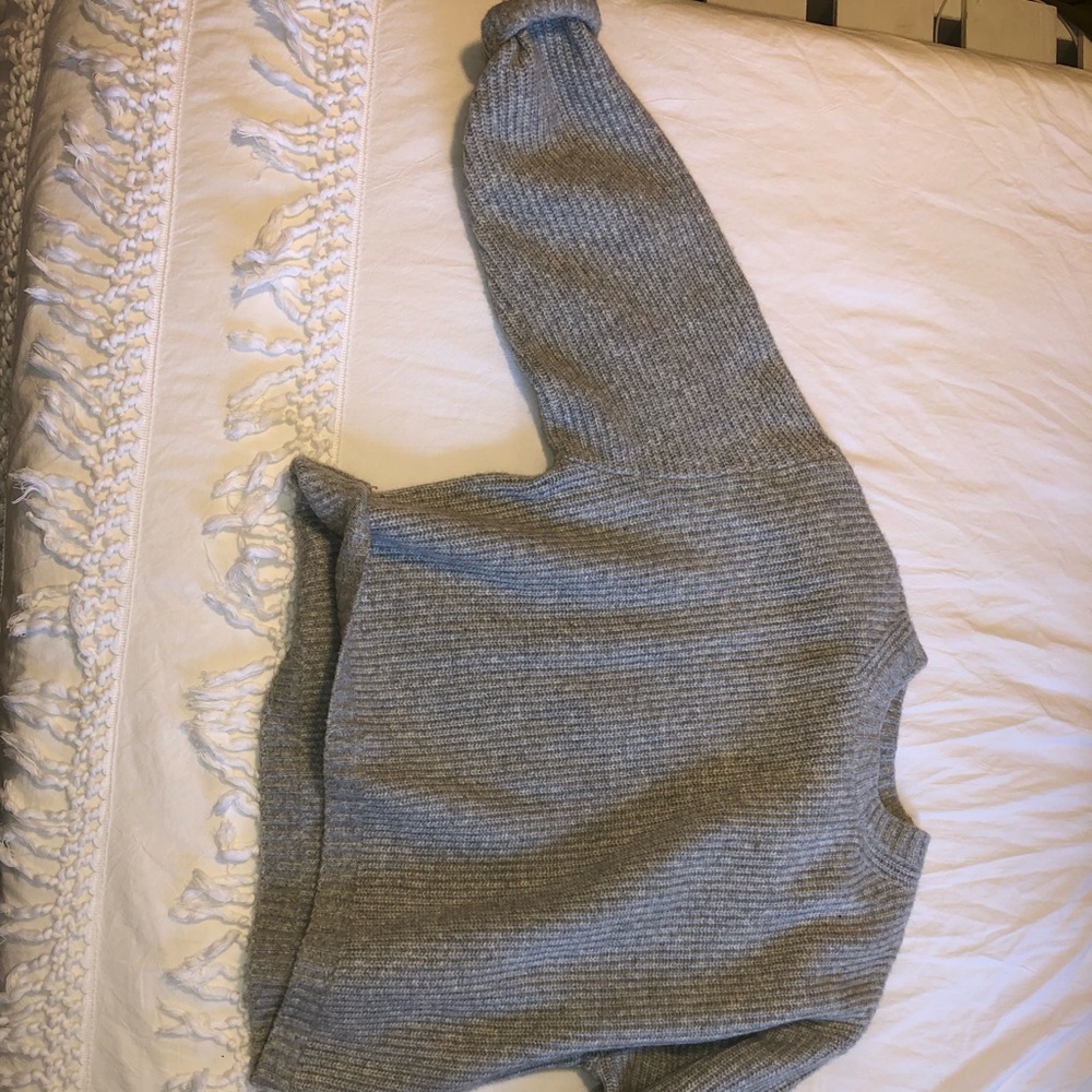 Gray oversized sweater